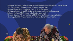 Tax Center Universitas Jayabaya Resmi Diresmikan